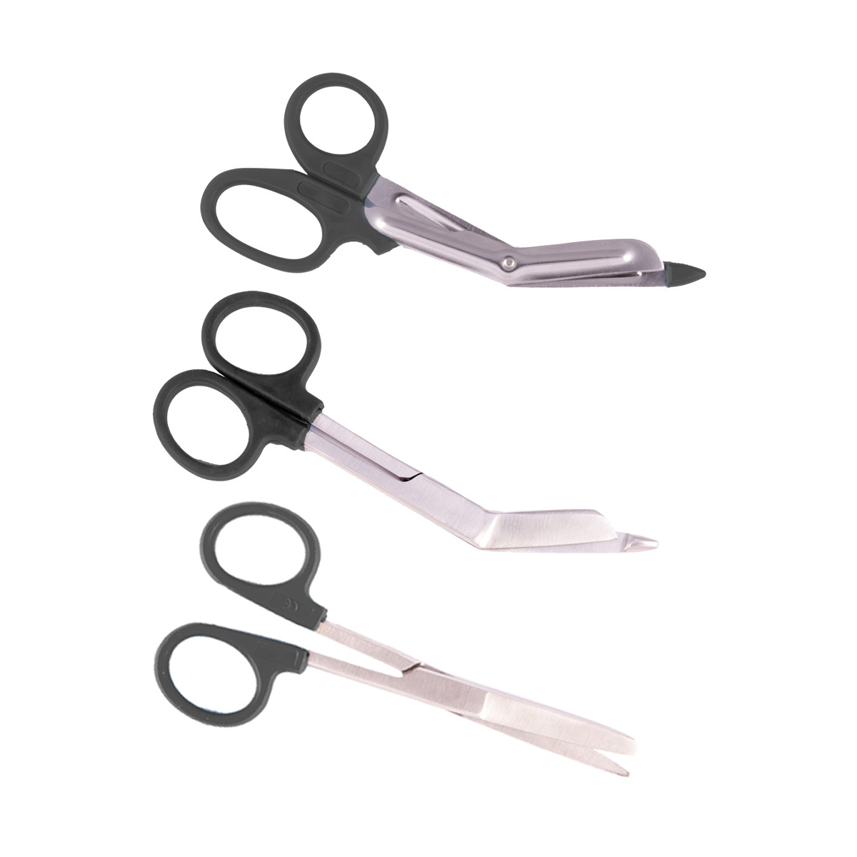Nursing Scissors Set Plastic Handle Black