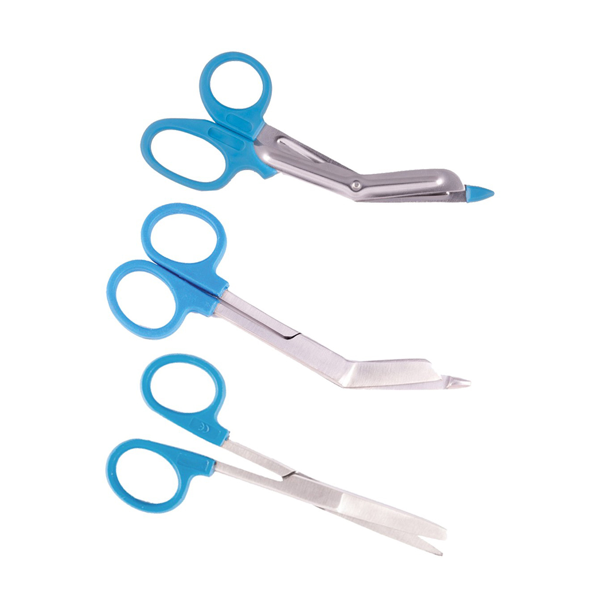Nursing Scissors Set Plastic Handle Blue