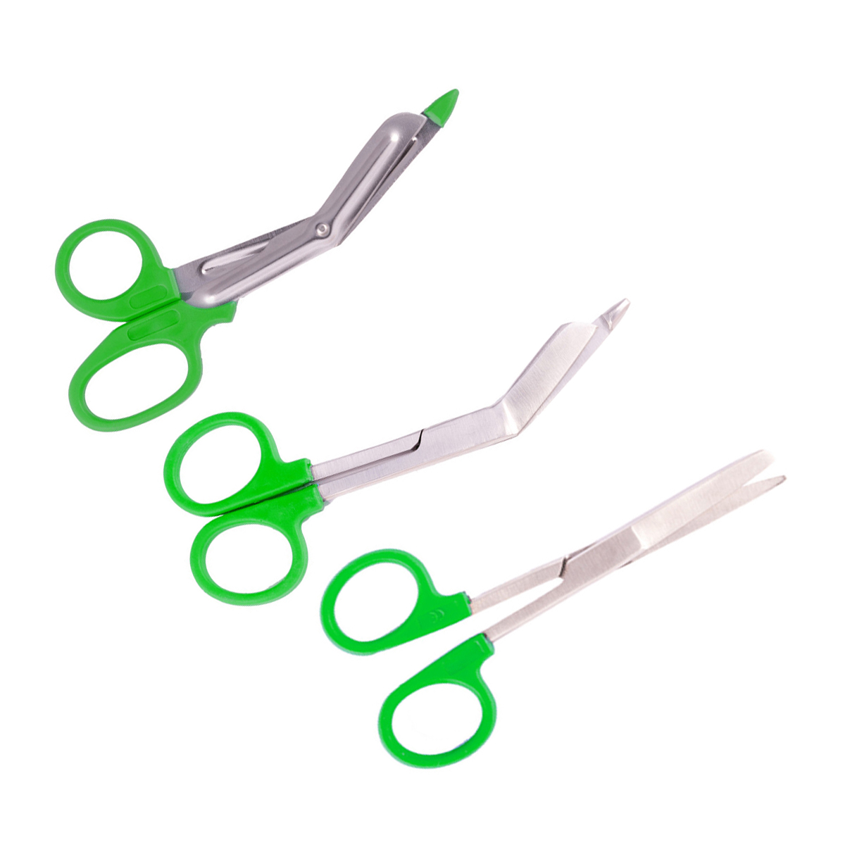 Nursing Scissors Set Plastic Handle Green