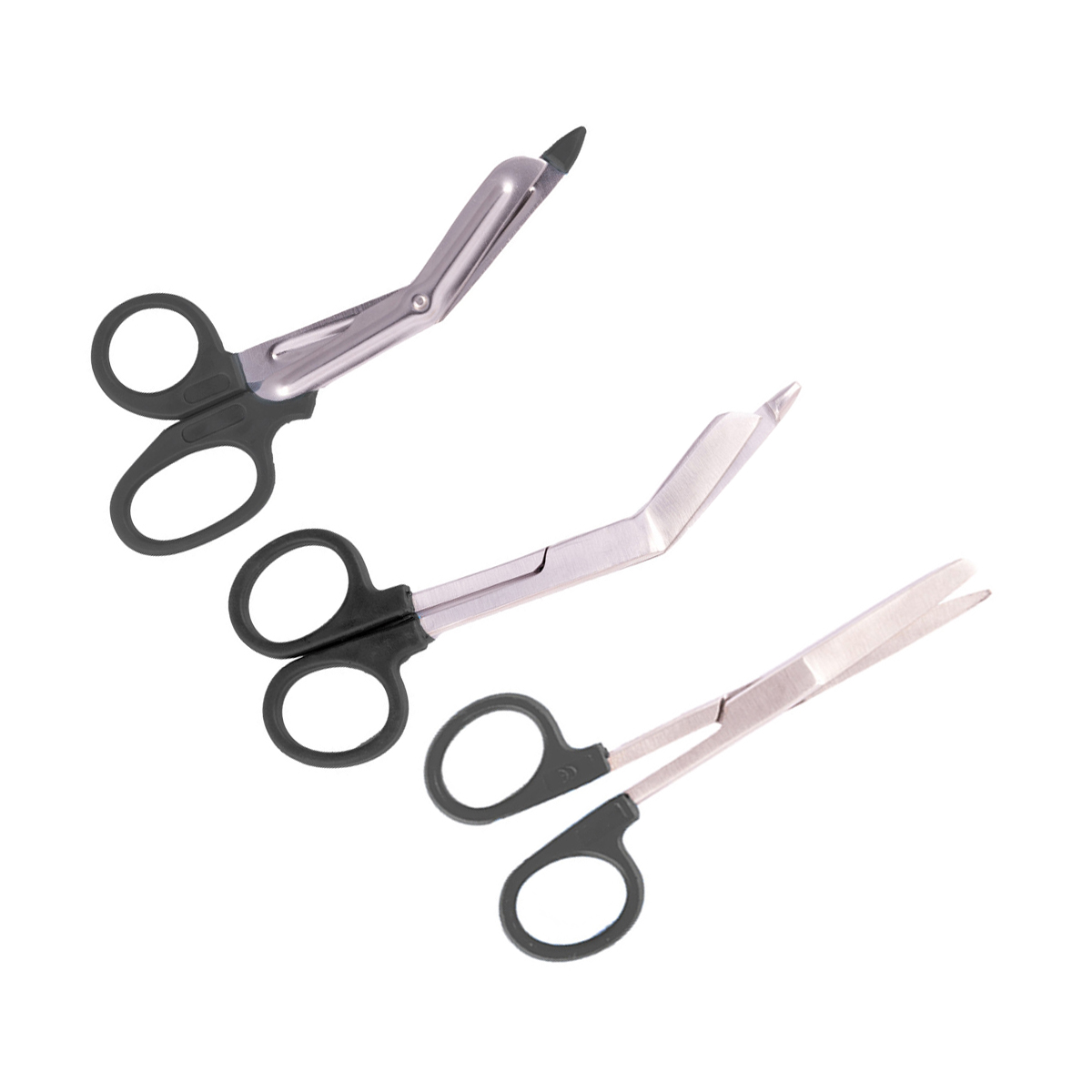 Nursing Scissors Set Plastic Handle Black