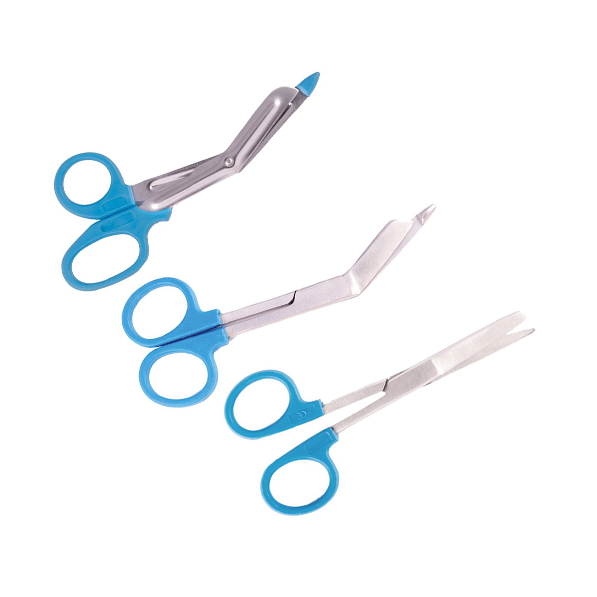 Nursing Scissors Set Plastic Handle Blue