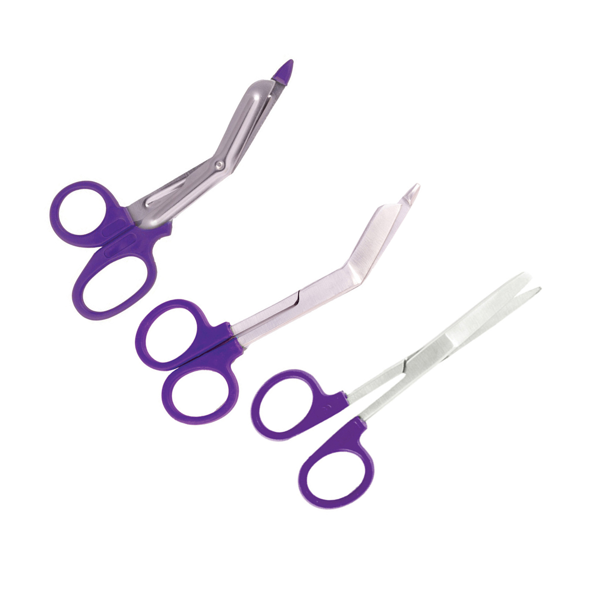 Nursing Scissors Set Plastic Handle Purple
